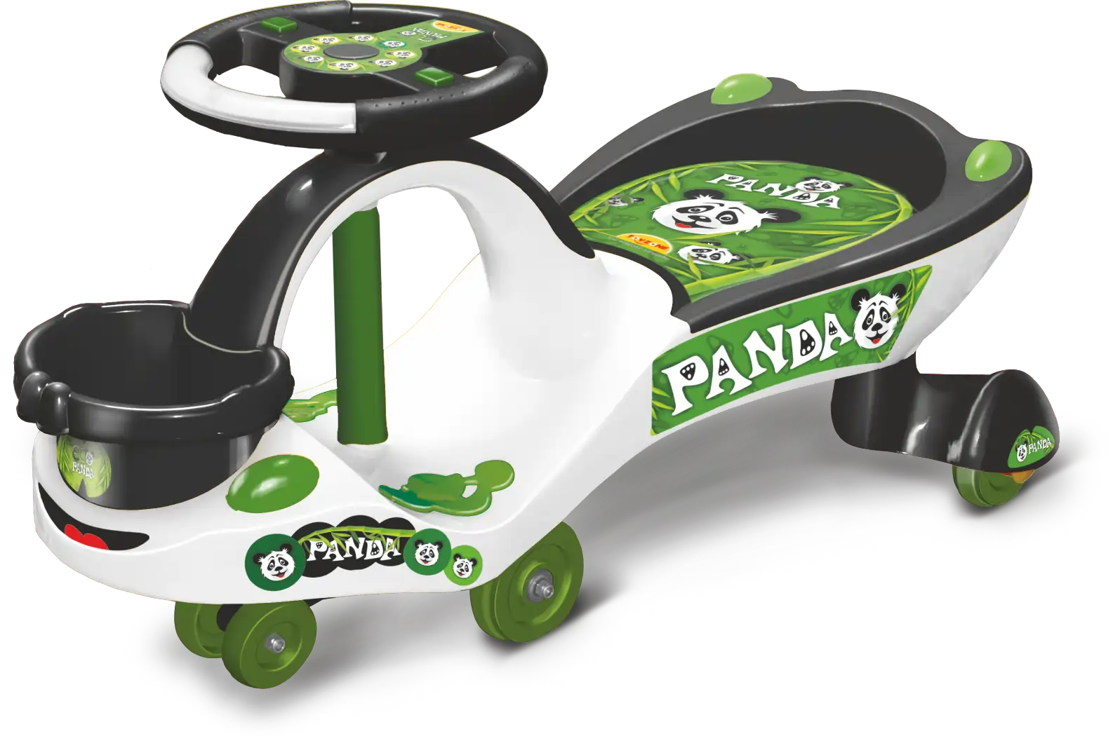 computer generated panda car